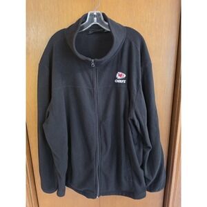 Men's‎ Kansas City Chiefs Cutter & Buck 2XT Fleece Full Zip Jacket Black